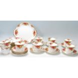 A vintage 20th century Royal Albert bone china Old Country Roses part tea service comprising of nine