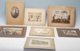 A good collection of 19th Century and 20th Century local interest cabinet photographs to include
