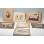 A good collection of 19th Century and 20th Century local interest cabinet photographs to include