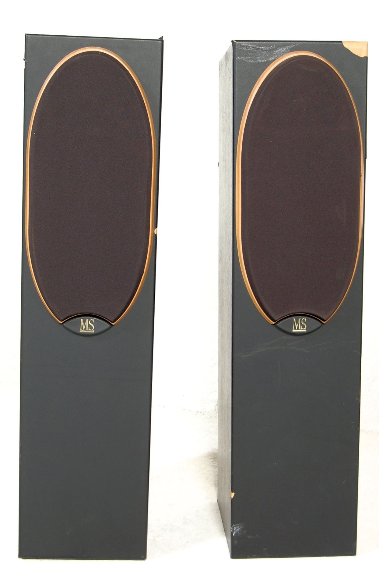 A pair of vintage Mordant Short MS 814 floor standing speakers together with a pair of vintage Eltax - Bild 2 aus 8