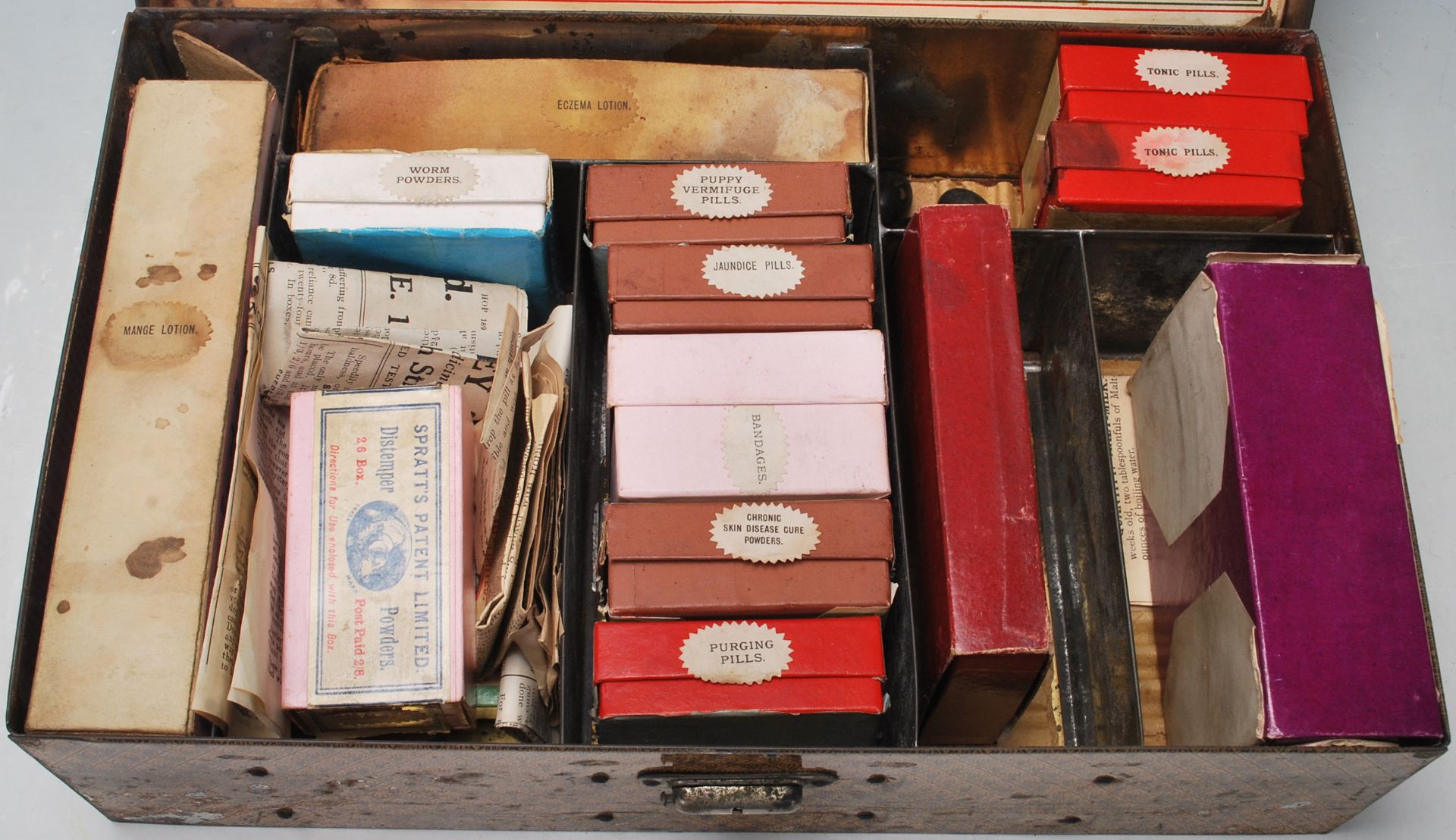 A 19th Century Victorian canine apothecary veterinarian chemist counter shot display medicine - Bild 4 aus 17