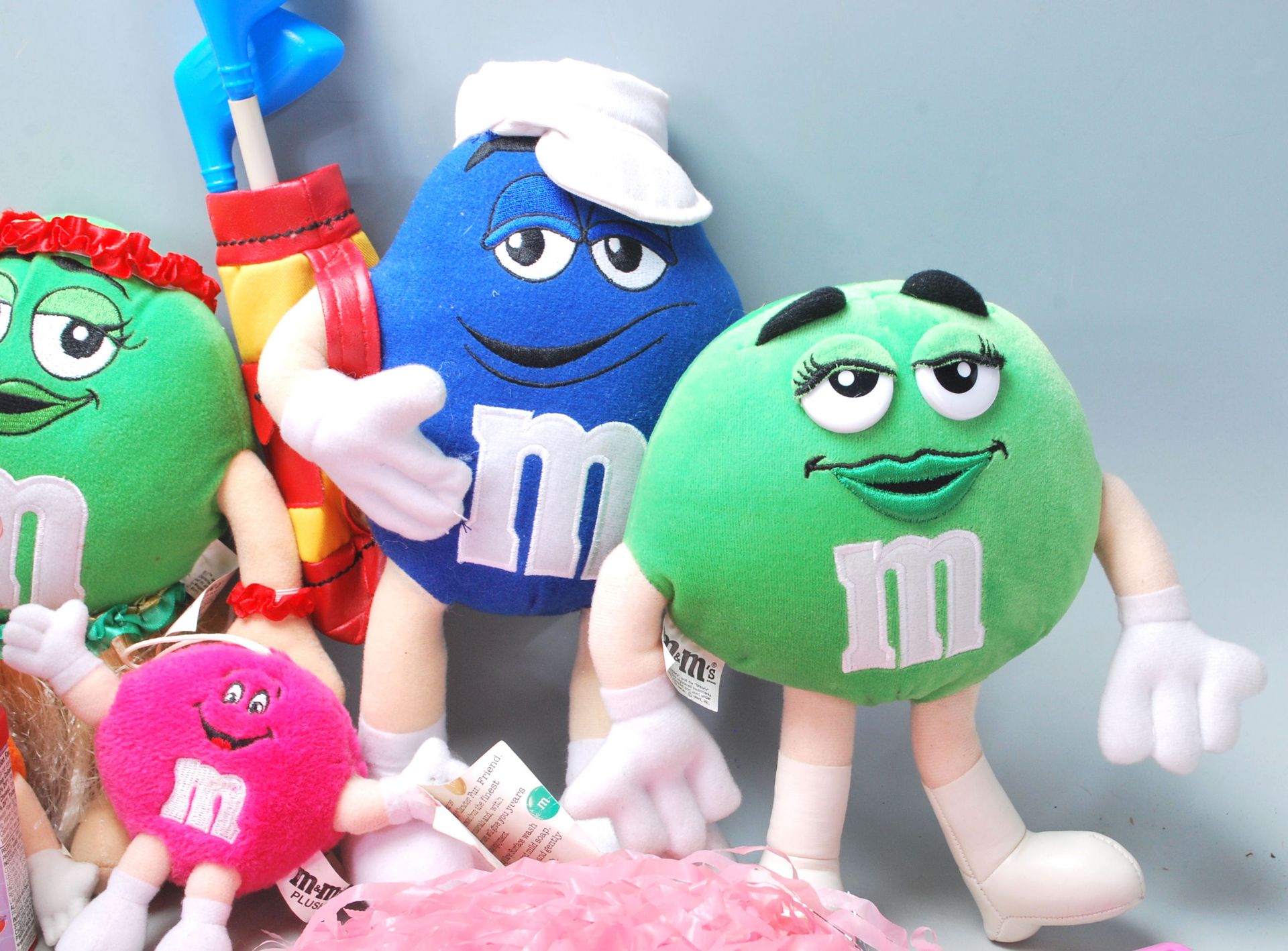 A collection of original M&M advertising related soft toys / teddy bears to include the characters - Bild 5 aus 6