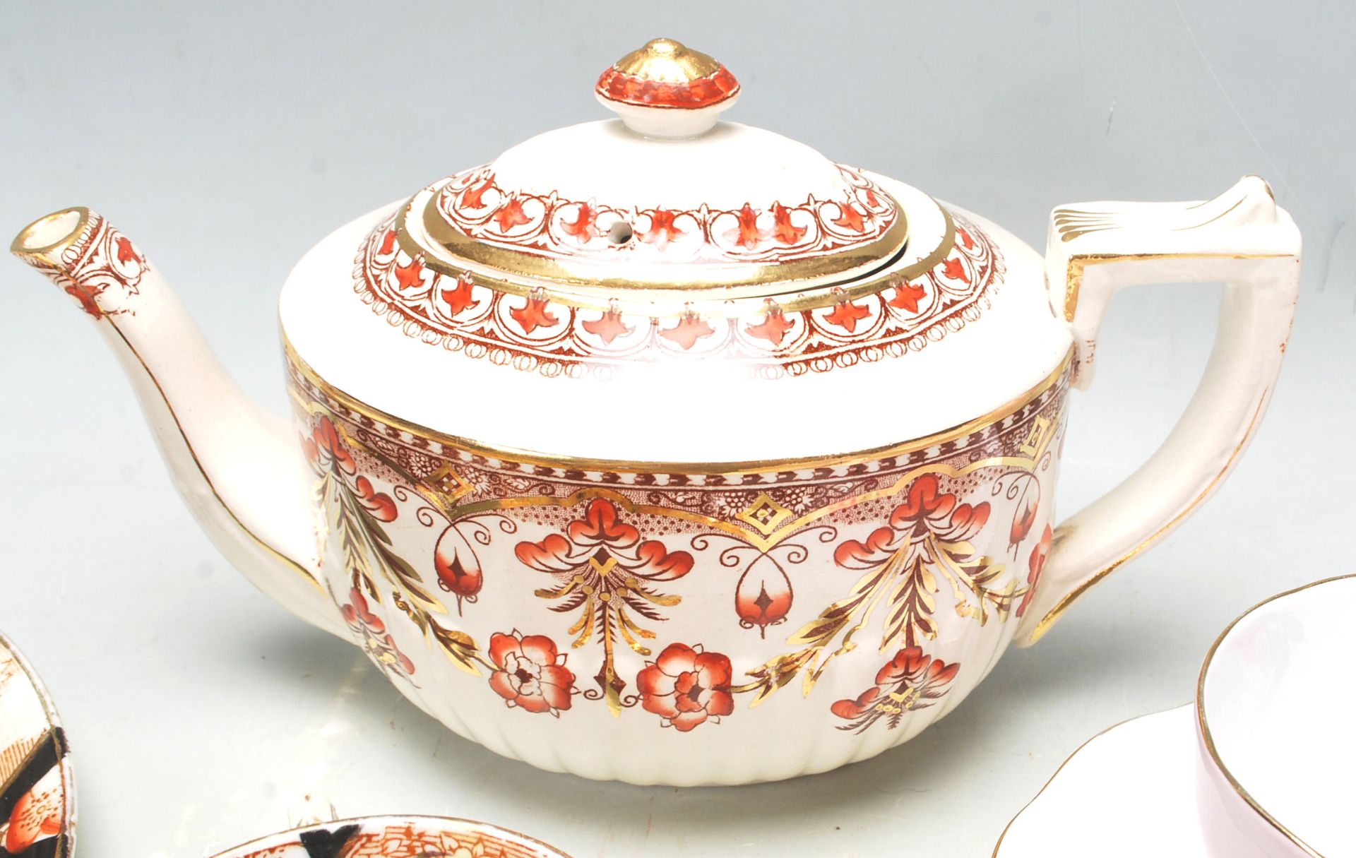 Two vintage retro English china tea sets to include a Park Place china Imari pattern tea set - Image 2 of 9