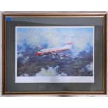 ‘’ ONE WHISPERING WINGS ‘’ BRISTOL BRITANNIA G-ALBO limited edition 18 of 850 lithograph print by