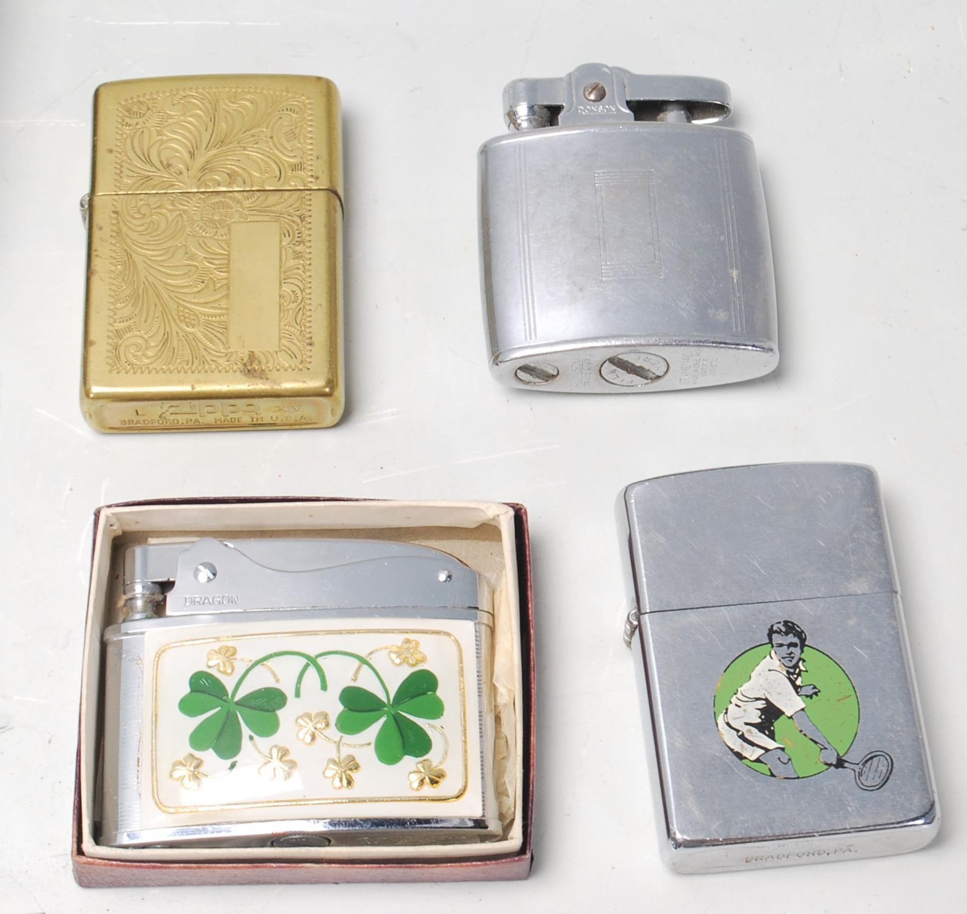 A good collection of vintage retro lighters to include two Ronson lighters, two Zippo lighters and - Bild 3 aus 18