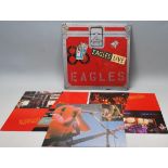 A vinyl long play LP record album by the Eagles – Eagles Live – Original Asylum Records 1st U.K.