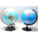 A retro 20th Century illuminating Danish Scan-Globe World Classic Series by Replogle Globes. The