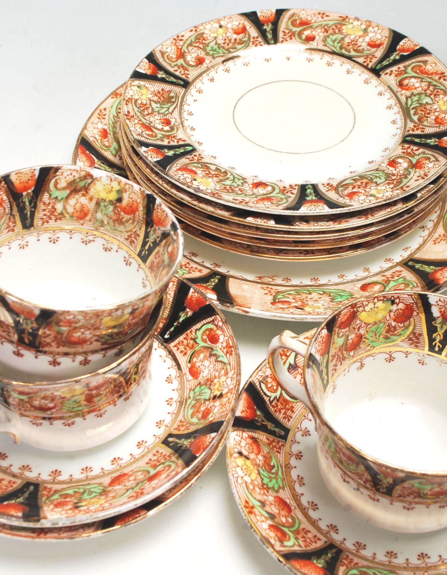 Two vintage retro English china tea sets to include a Park Place china Imari pattern tea set - Image 3 of 9