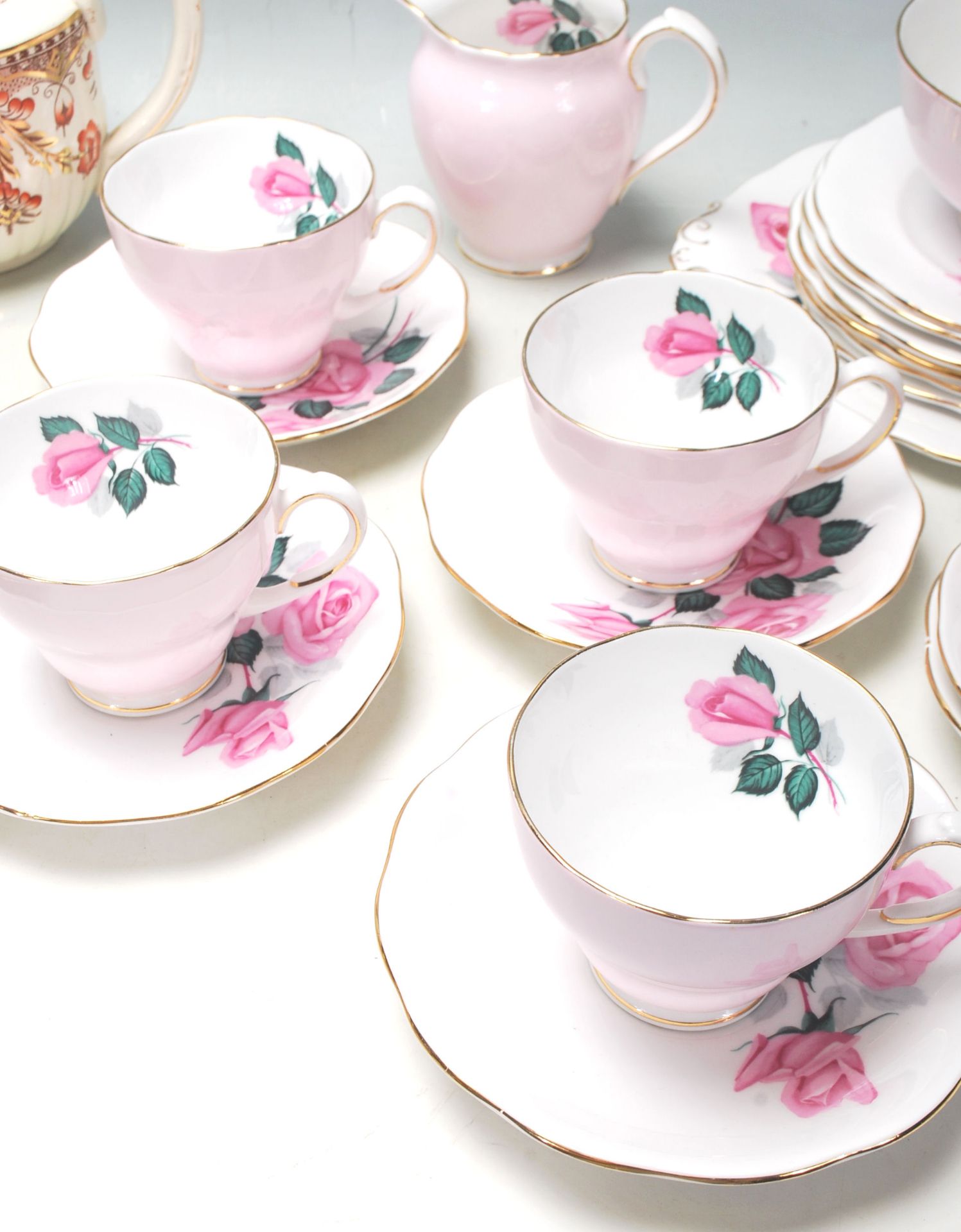 Two vintage retro English china tea sets to include a Park Place china Imari pattern tea set - Image 5 of 9