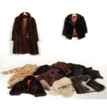 A large quantity of retro vintage 1950s fur coats to include  beaver fur coat by Victor Segel, a