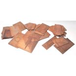 A good mixed group of 19th Century / Victorian copper printing plates to include multiple village