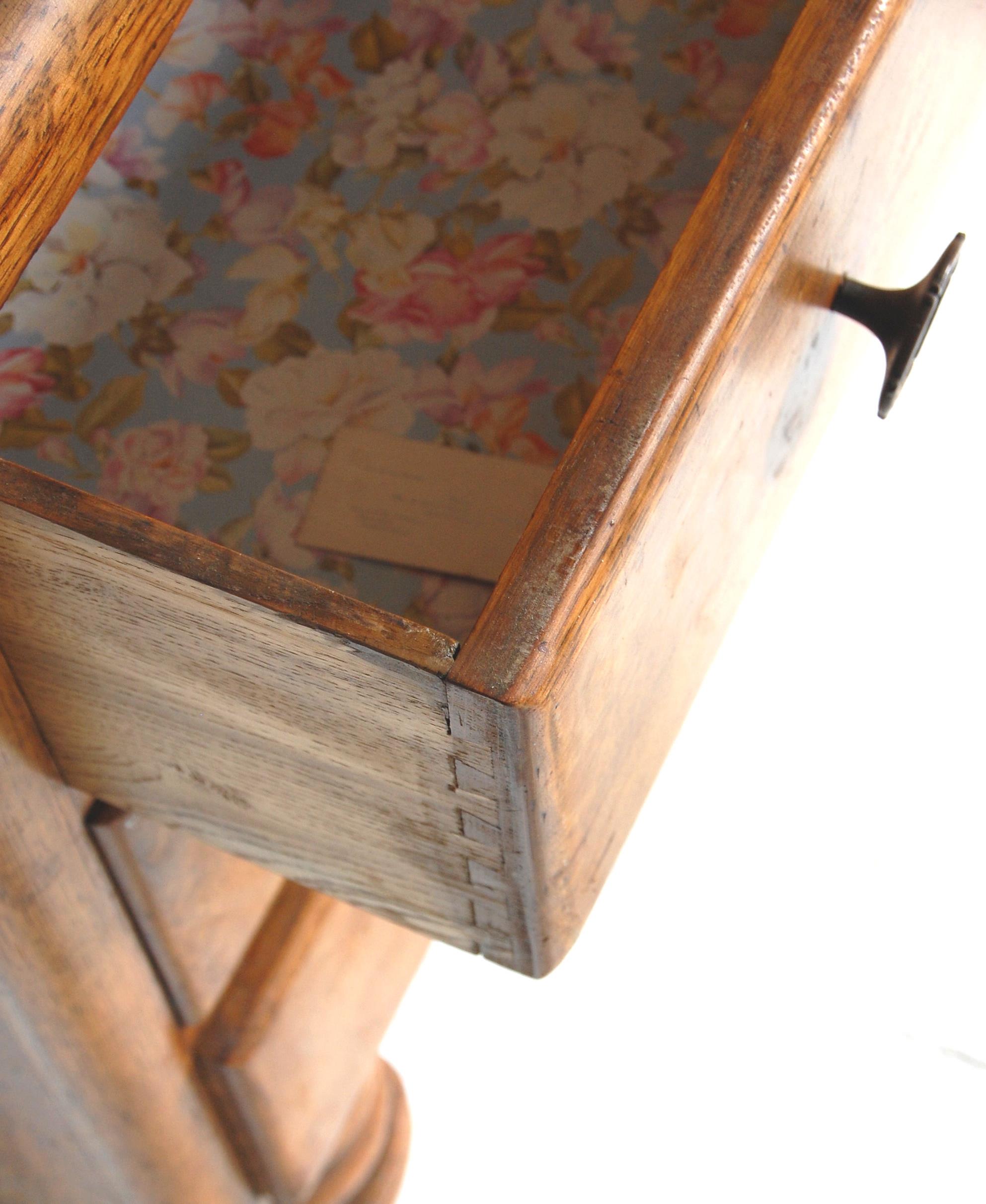 A 1930's Art Deco light oak bureau bookcase. The bookcase with a glazed double door enclosing - Image 5 of 6