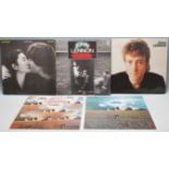 A collection of vinyl long play LP record albums by John Lennon to include Mind Games x 2, Double