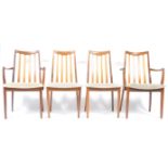 LESLIE DANDY FOR G-PLAN SET OF 4 TEAK WOOD DINING CHAIRS