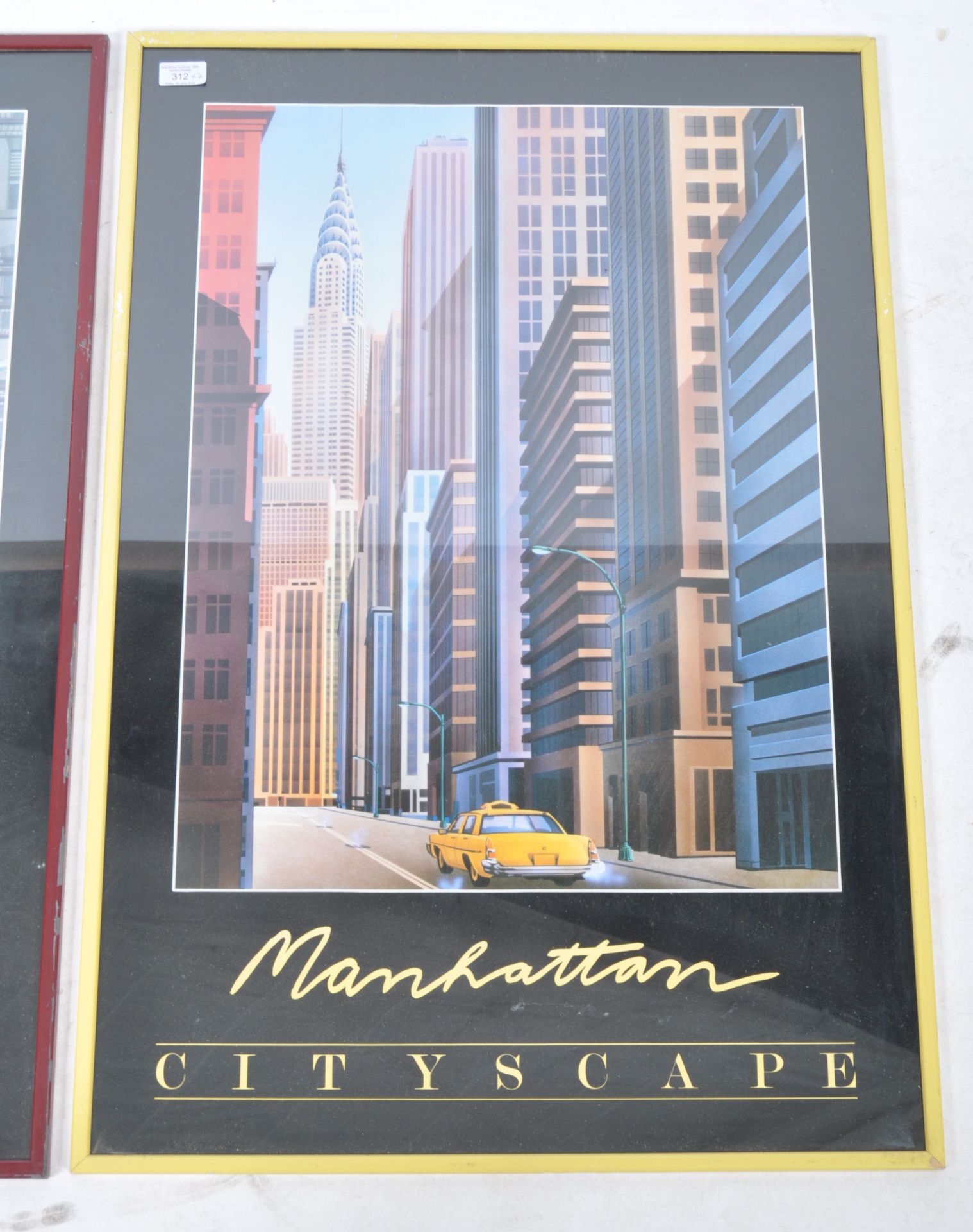 PAIR OF 1980'S AMERICAN BROOKLYN & MANHATTEN CITYSCAPE POSTERS - Bild 3 aus 9