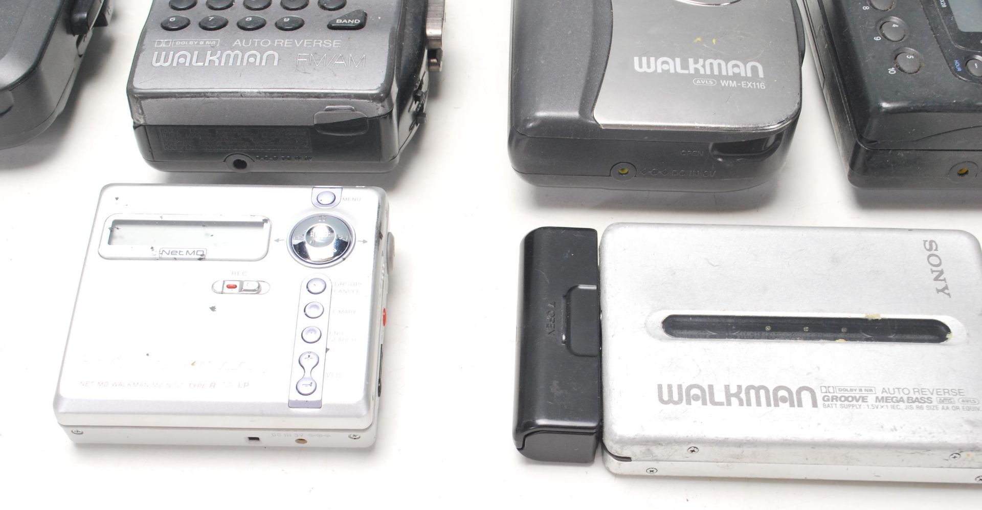 A collection of seven original vintage retro SONY made Walkman portable cassette player / radio. - Image 4 of 4