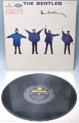 The Beatles - Paul McCartney - original autograph on a ' HELP ' Beatles vinyl LP record cover. The