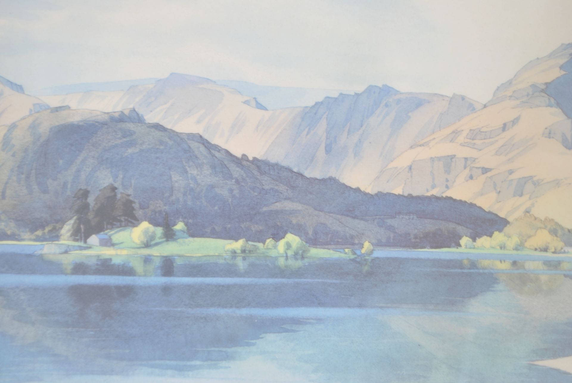 William Heaton Cooper - (1903-1995) A print of a pencil sketch in monochrome of a mountain ledge - Image 5 of 11