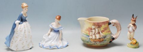 A pair of Royal Doulton lady figurines to include Marjorie HN 2788, Alison HN 2336 together with a
