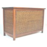 A contemporary Asiatic influence blanket box chest