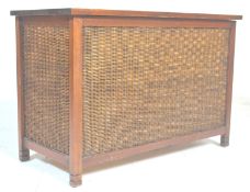 A contemporary Asiatic influence blanket box chest