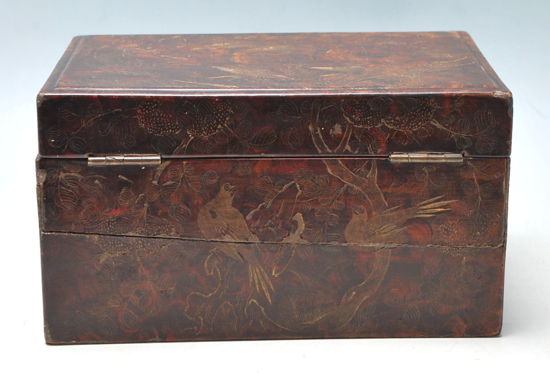 A good early 20th century mahogany Chinese jewellery box - Bild 5 aus 5