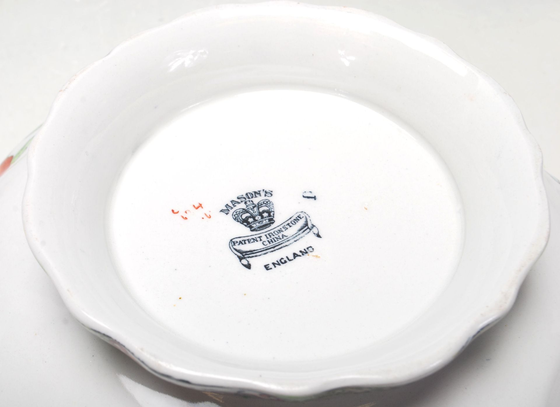 A quantity of 19th Century Mason’s Ironstone china comprising of dining plates with typically floral - Image 10 of 12