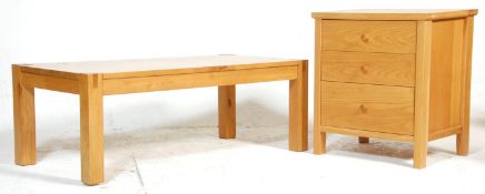 A modern contemporary hardwood DFS side table ches