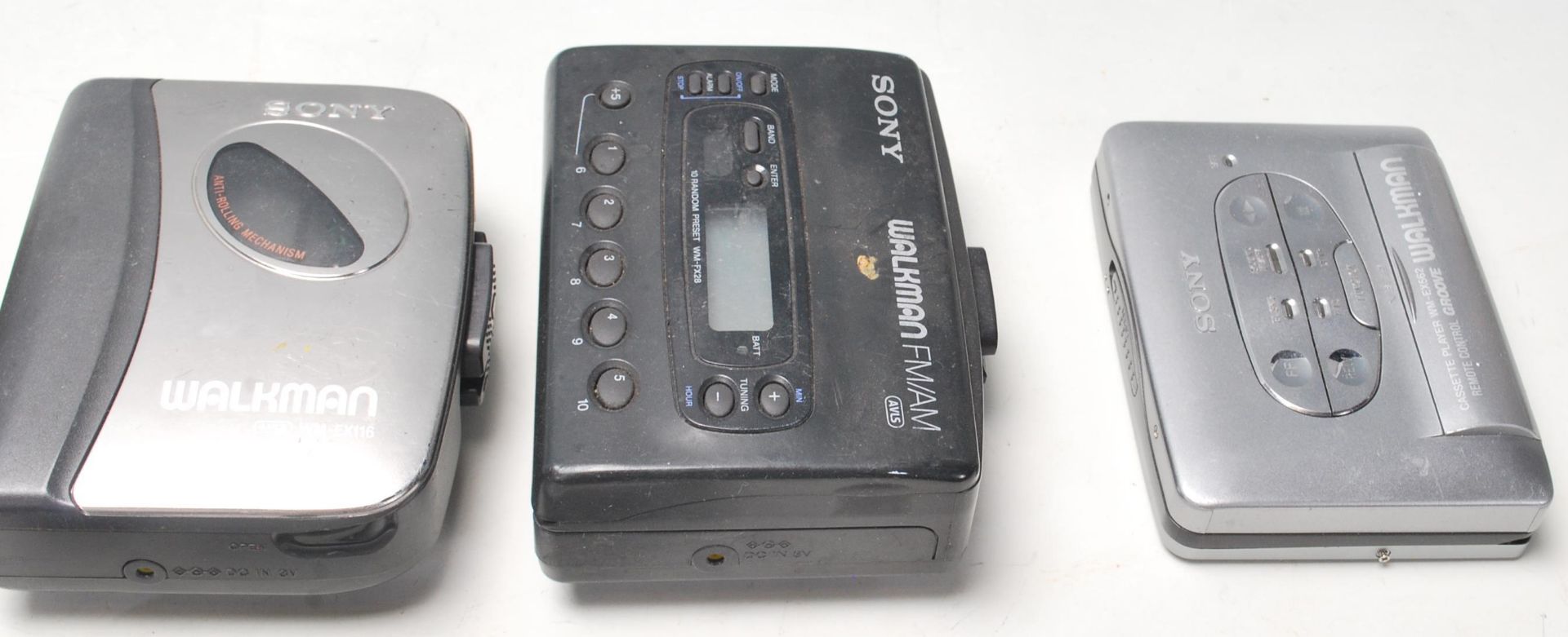 A collection of seven original vintage retro SONY made Walkman portable cassette player / radio. - Image 3 of 4