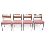 WHITE & NEWTON - SET OF 6 MID CENTURY TEAK WOOD DINING CHAIRS