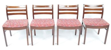 WHITE & NEWTON - SET OF 6 MID CENTURY TEAK WOOD DINING CHAIRS