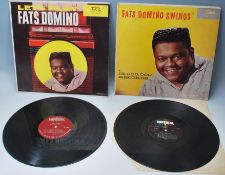 Two vinyl long play LP record albums by Fats Domino to include 'Fats Domino Swings – Original