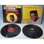 Two vinyl long play LP record albums by Fats Domino to include 'Fats Domino Swings – Original