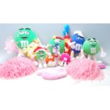 A collection of original M&M advertising related soft toys / teddy bears to include the characters