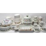 A large Collection of 20th century Portmeirion botanic garden tea set/dining service to include 13