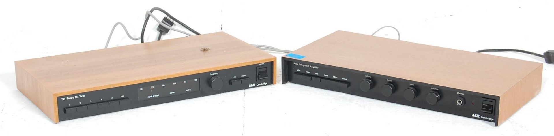 A collection of retro vintage Cambridge Audio Hi Fi equipment to include a teak wood cased A60