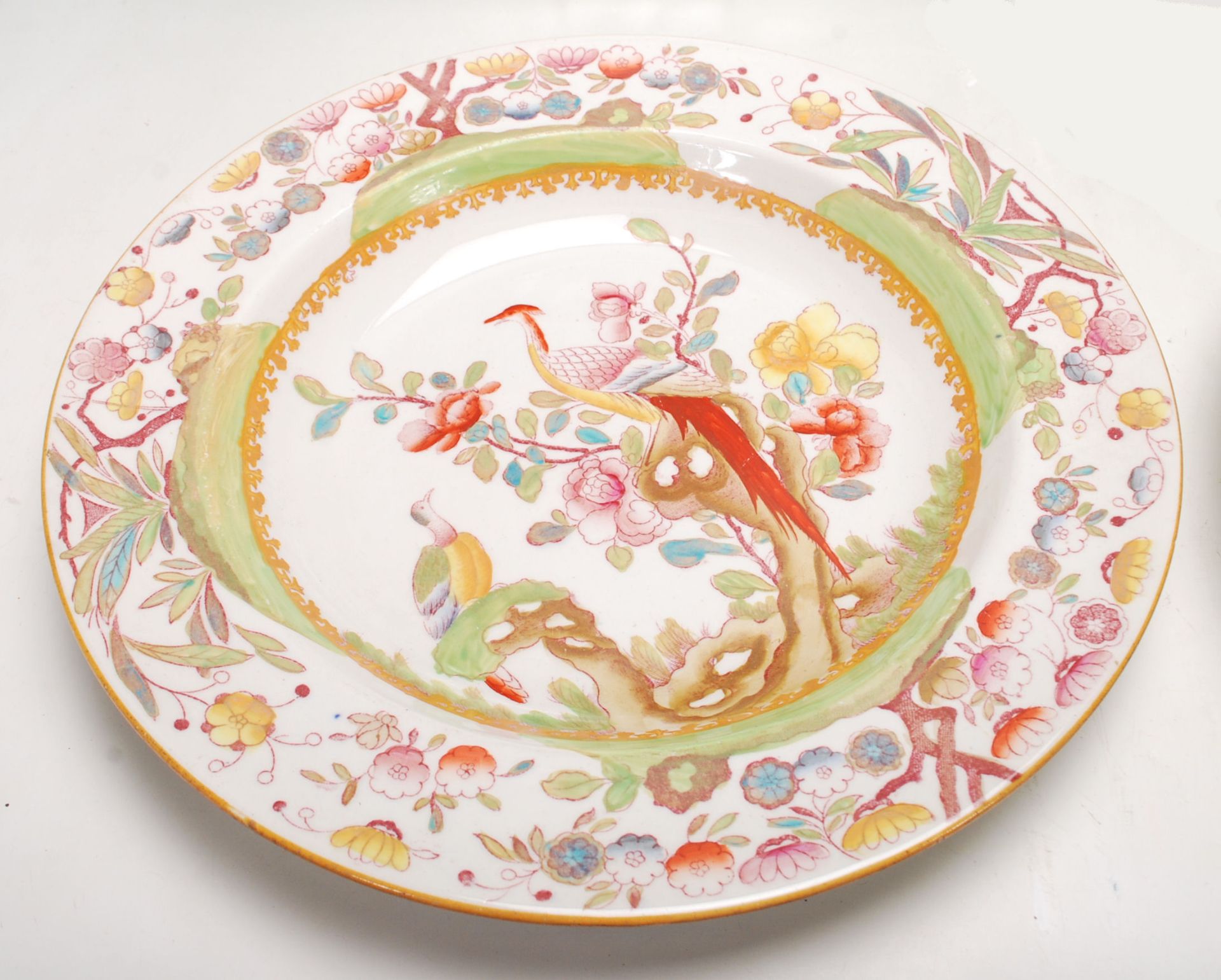 A quantity of 19th Century Mason’s Ironstone china comprising of dining plates with typically floral - Bild 4 aus 12