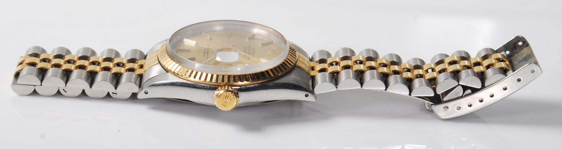 A gentleman's Rolex Oyster Perpetual Datejust superlative chronometer gold and stainless steel - Bild 3 aus 7