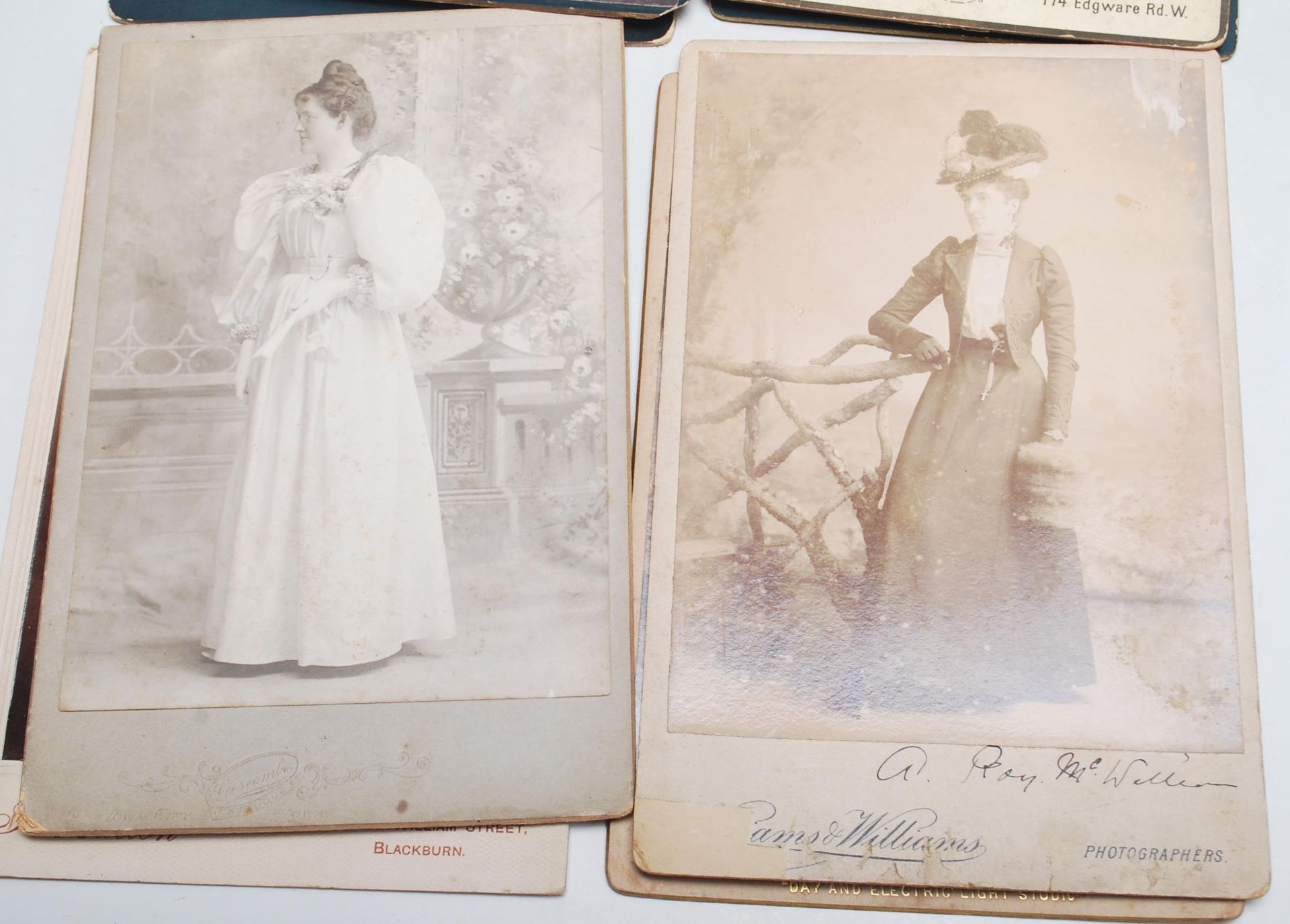 Cabinet photographs x64 Victorian examples. Photographers from all over UK.Good range of Fashion & - Bild 9 aus 24