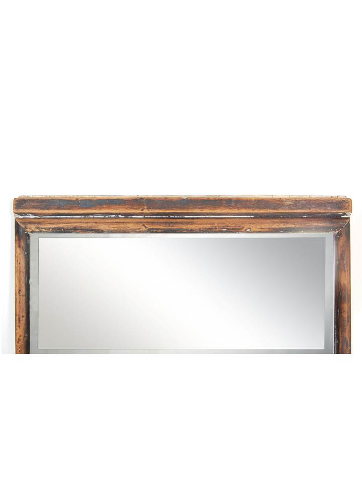 A good early 20th Century Victorian large haberdashery wall mirror with oak frame. - Image 2 of 4