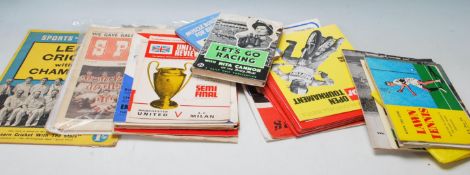 A collection of sports related memorabilia & ephemera to include FA Cup Final programme 1972,