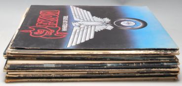 A collection of vinyl long play LP record albums to include The Continuing Saga of the Ageing