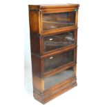An original early 20th century oak Globe Wernicke lawyers / barristers bookcase cabinet,