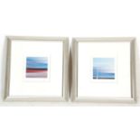 John Unsworth - British modern art - A pair of framed and glazed artist proof abstract painting