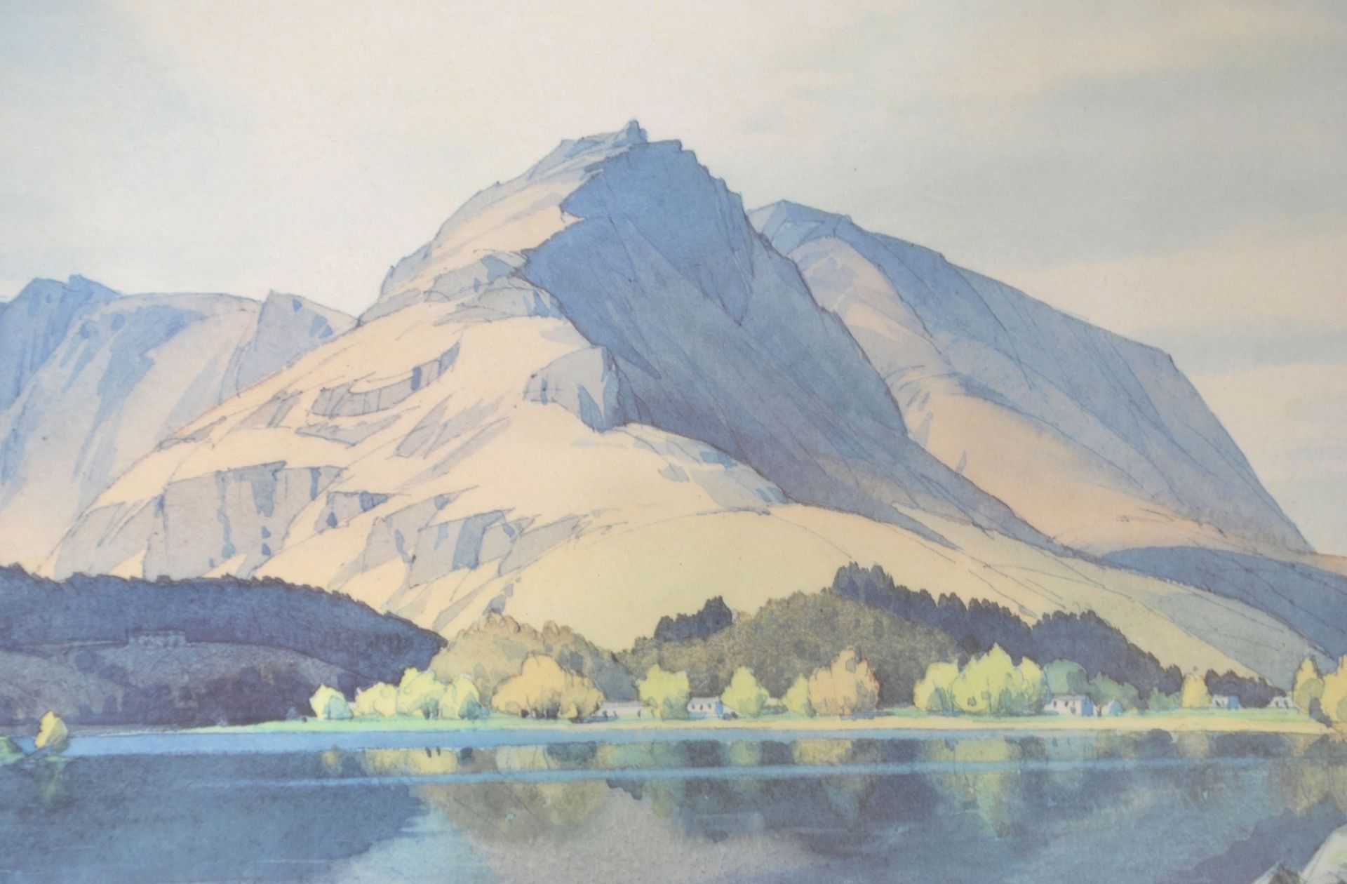 William Heaton Cooper - (1903-1995) A print of a pencil sketch in monochrome of a mountain ledge - Image 6 of 11