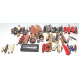 A large collection of vintage retro 20th century penknife and hunting knives to include Swiss