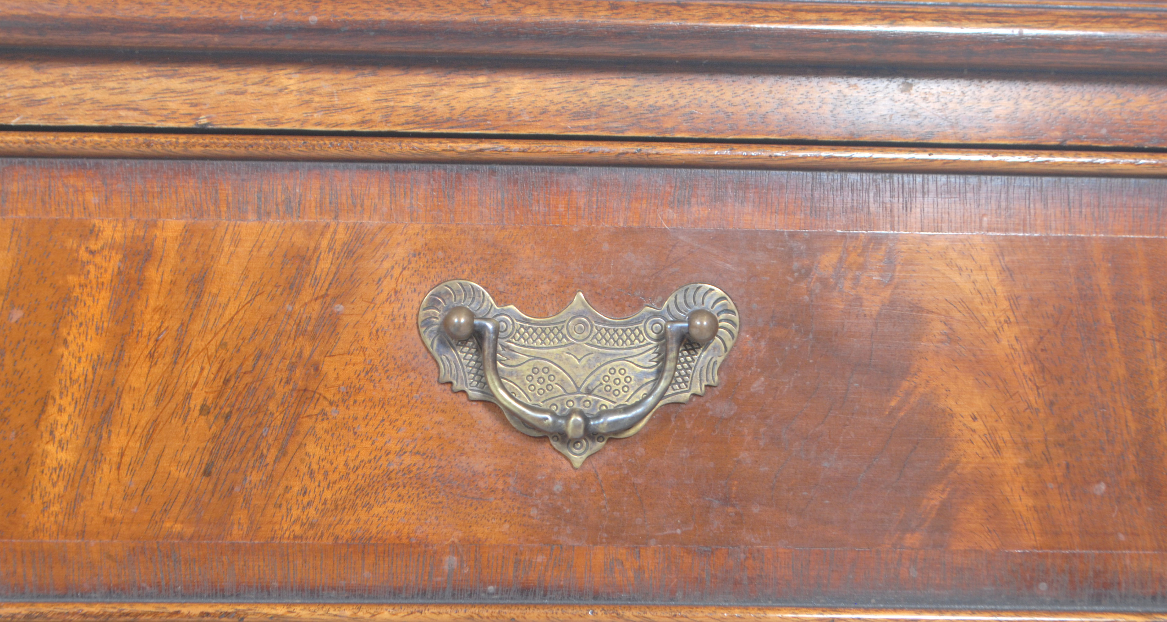 A good Regency revival mahogany breakfront console table.  The console being raised on square - Image 10 of 11