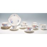 A Royal Albert Friendship Sweet Pea pattern fine bone china tea set comprising of 6 tea cups,