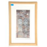 Alastair Howie - A framed and glazed limited edition industrial colour print painting by Alastair
