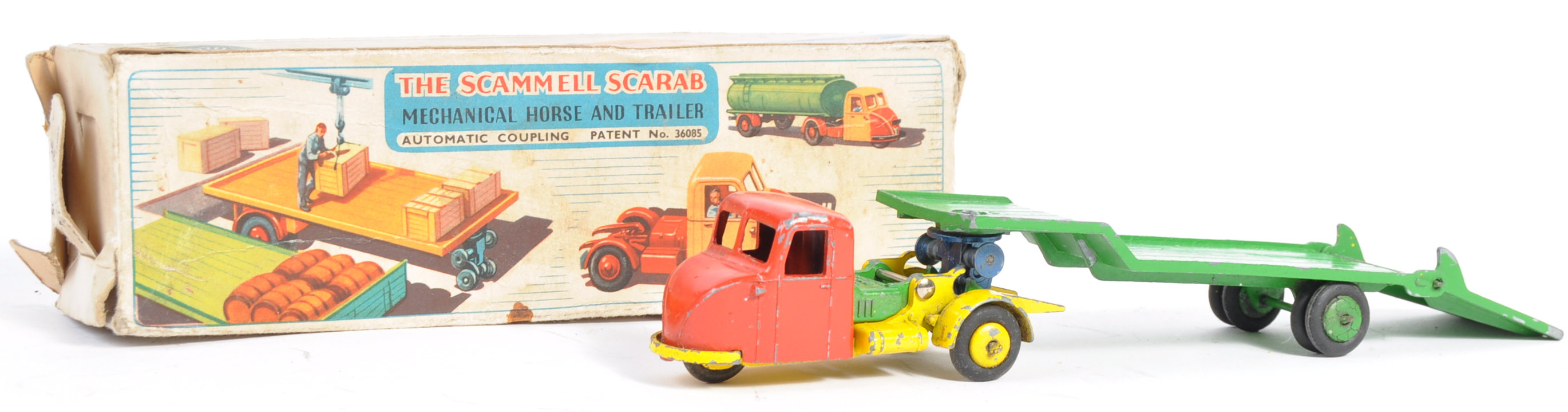 RARE VINTAGE CRESCENT TOYS DIECAST MODEL SCAMMELL SCARAB